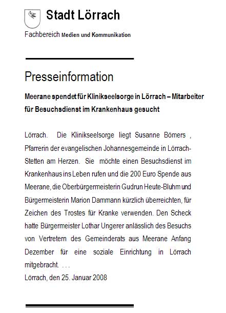 Presseinformationen