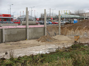 Bautätigkeit Meerane Gewerbegebiet