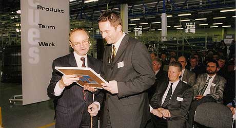 Offizielle Werkseröffnung des Brosewerkes in Meerane am 18. November 1997