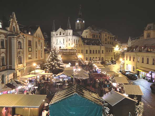 Meeraner Weihnachtsmarkt 2010 auf dem Teichplatz 