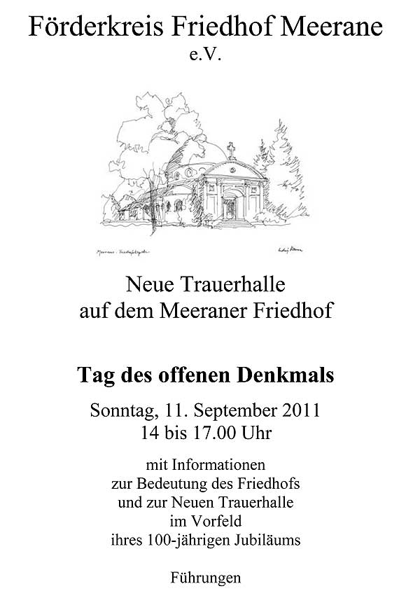 Plakat Tag des offenen Denkmals