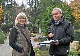 Heidi Ohl und Bürgermeister Thomas Fedrow
